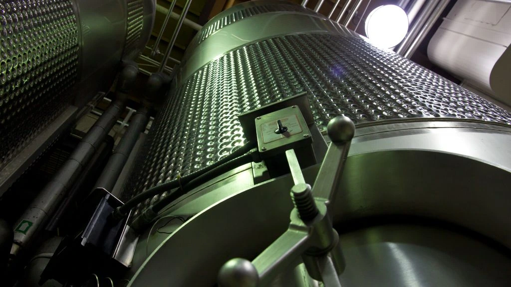 Stainless-steel bottling line at the RS-2024-014 reference plant.